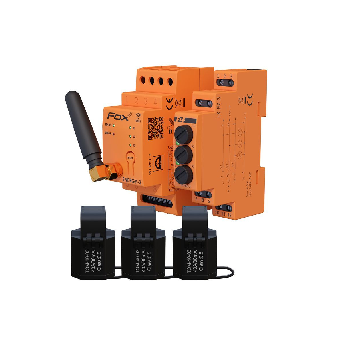 WI-MEF-3-40SET Zestaw WI-MEF-3-40A Wi-Fi + zabezpieczenie LK-BZ-3 F&F