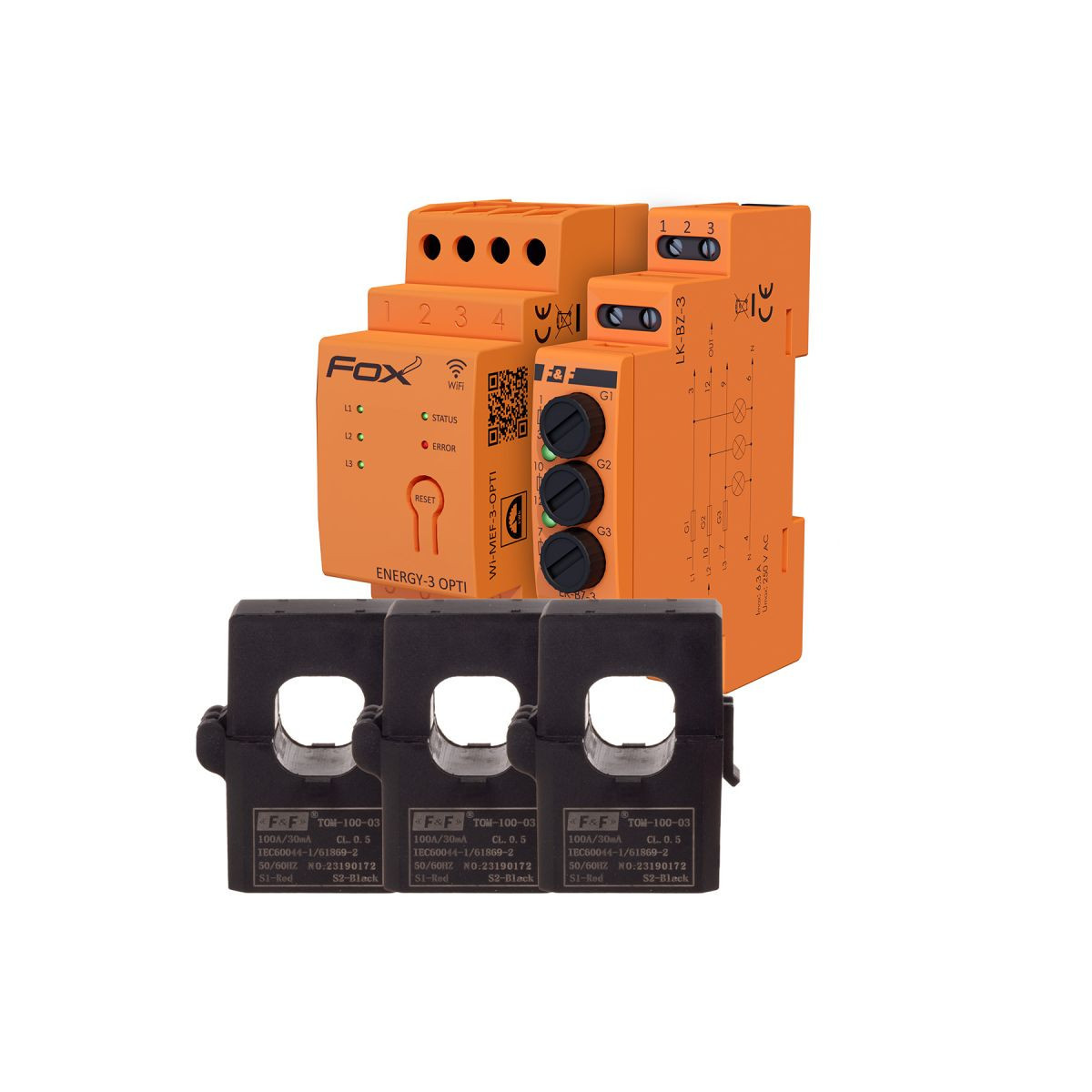 WI-MEF-3-OPTI-100SET Zestaw WI-MEF-3-OPTI-100A Wi-Fi + zabezpieczenie LK-BZ-3 F&F