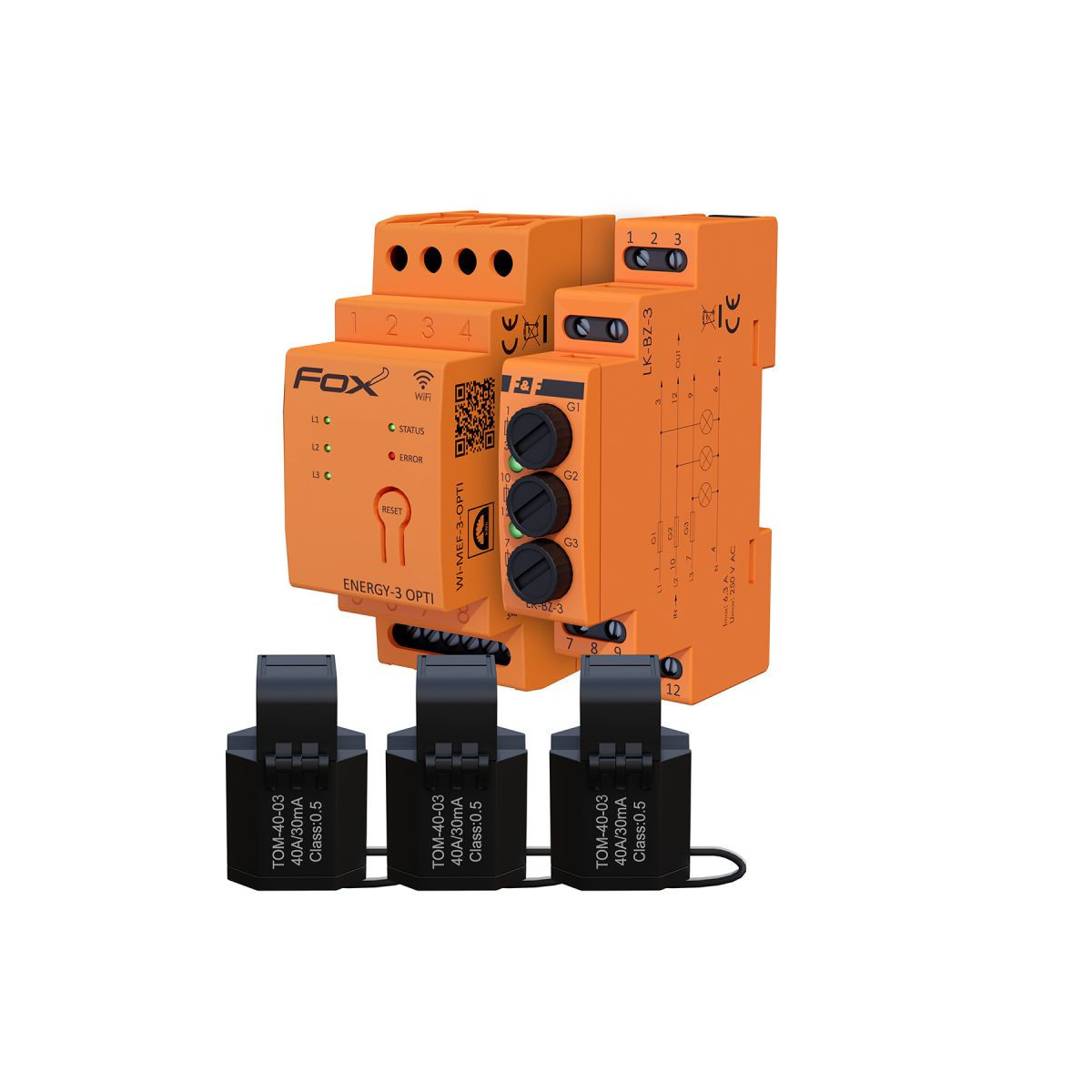 WI-MEF-3-OPTI-40SET Zestaw WI-MEF-3-OPTI-40A Wi-Fi + zabezpieczenie LK-BZ-3 F&F