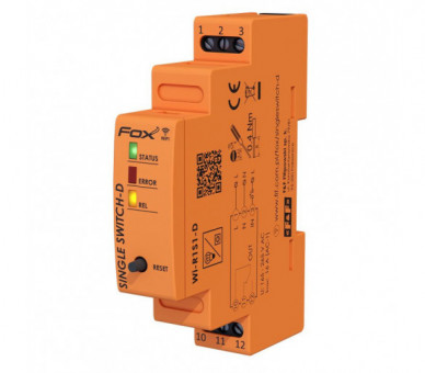WI-R1S1-D SINGLE SWITCH Pojedynczy przekaźnik Wi-Fi 230V NA SZYNE DIN F&F