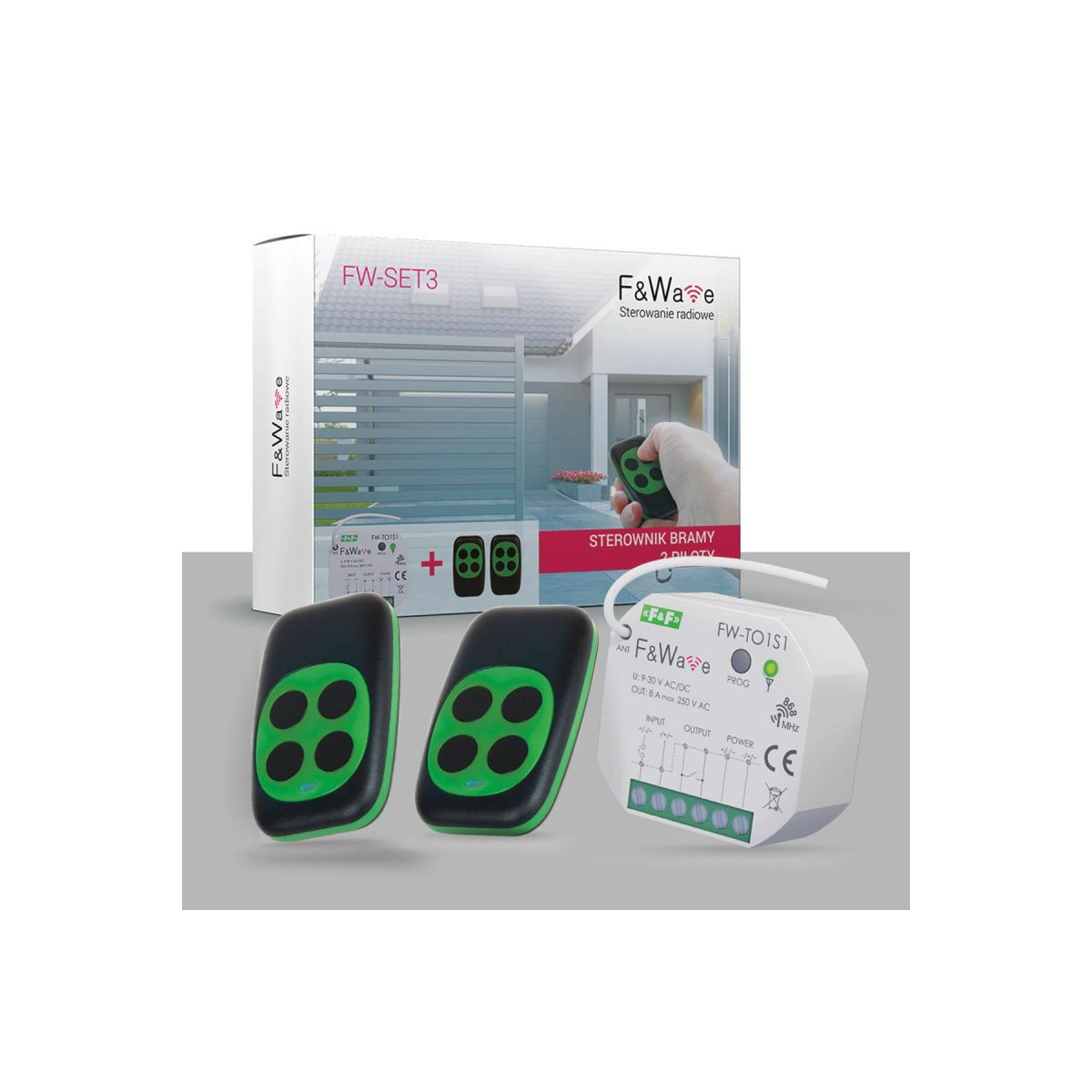 FW-SET3 Zaprogramowany zestaw FW-TO1S1 + 2x FW-KEY F&F