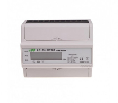LE-03D-CT200 Licznik energii elektrycznej LE-03D-CT200 F&F