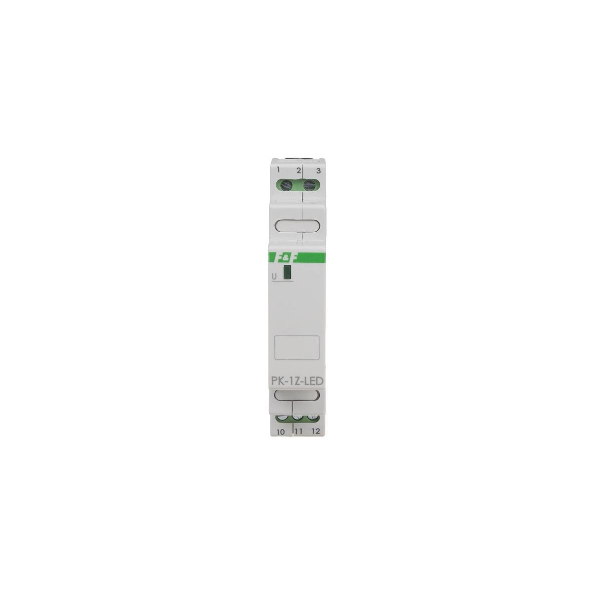 PK-1Z-LED-230V Przekaźnik elektromagnetyczny PK-1P 230 V, styk 1 x NO 16 A, Inrush 120A/20ms F&F