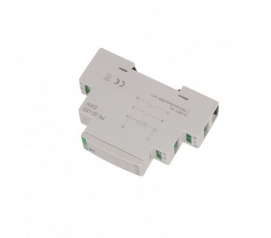 PK-2Z-LED-230V Przekaźnik elektromagnetyczny PK-1P 230 V, styk2 x NO 16 A, Inrush 120A/20ms F&F