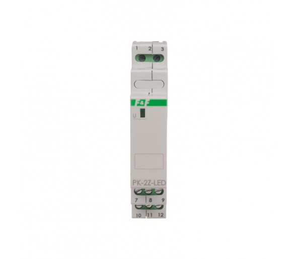 PK-2Z-LED-24V Przekaźnik elektromagnetyczny PK-1P 24 V, styk 2 x NO 16 A, Inrush 120A/20ms F&F