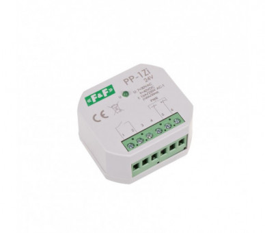 PP-1Z-LED-24V Przekaźnik elektromagnetyczny, 1Z 16A, montaż podtynkowy,U7÷30VAC/9÷40VDC1Z 16A (160A/20ms) F&F