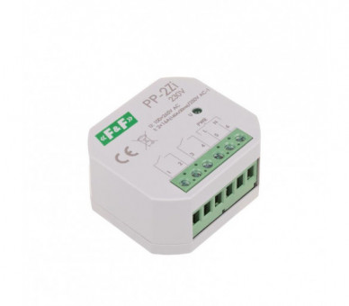 PP-2Z-LED-230V Przekaźnik elektromagnetyczny, 2Z 16A, montaż podtynkowy, U100-265V AC,styk:2Z 16A (160A/20ms) F&F