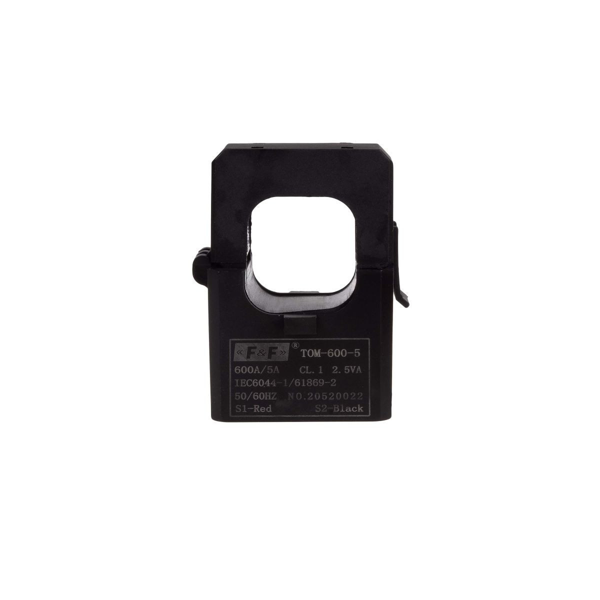 TOM-600-5 Miniaturowy przekładnik prądowy z otwieranym rdzeniem 600-5A kl.1 F&F