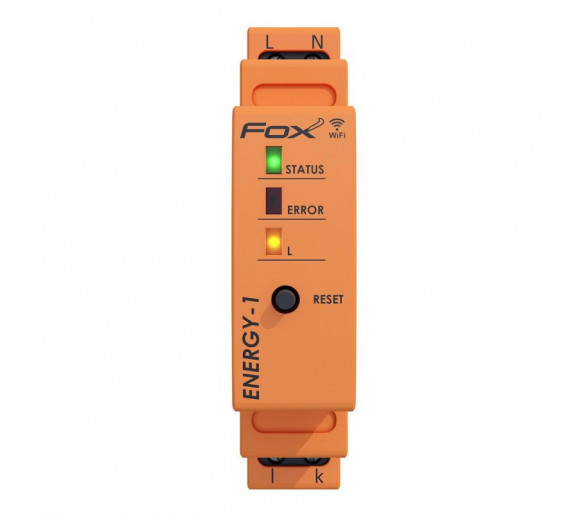 WI-MEF-1-40 Monitor energii elektrycznej JEDNOFAZOWY, WI-FI, FOX ENERGY 1, WI-MEF-1 40A F&F