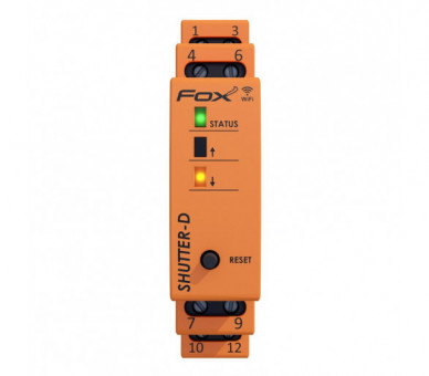 WI-STR1S4-D SHUTTER-D Sterownik do rolet WI-FI na szynę DIN, 230 V, obciążalność do 320 W F&F