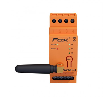 WI-MEF-3-40 Monitor energii elektrycznej WI-FI 3F+N,FOX ENERGY 3, WI-MEF3 40A F&F