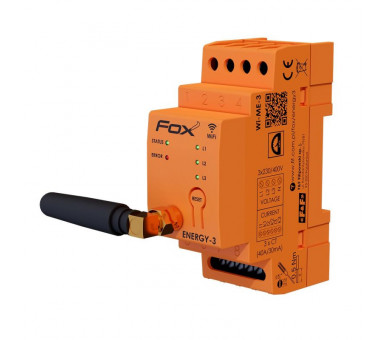 WI-MEF-3-40 Monitor energii elektrycznej WI-FI 3F+N,FOX ENERGY 3, WI-MEF3 40A F&F