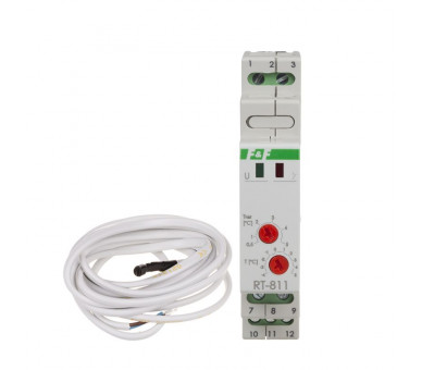 RT-811 Regulator temperatury przeciw zamarzaniu zakres -4 do +5 st.C, I16A, 1moduł F&F