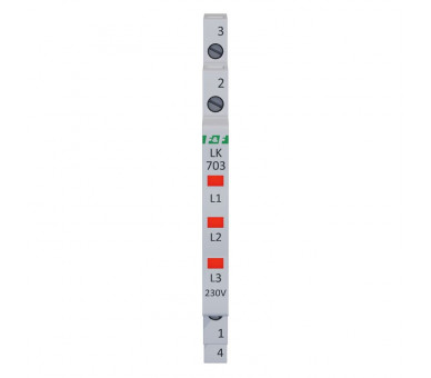 LK-703R Lampka kontrolna zasilania 1/3S 3xLED CZERWONA F&F