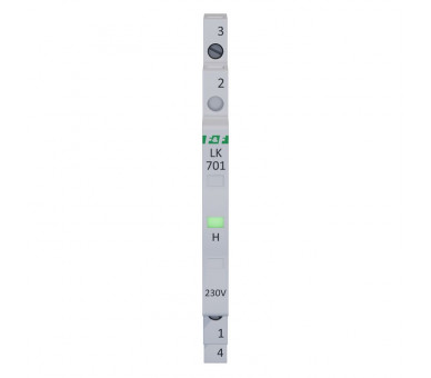 LK-701G 230 V Lampka kontrolna 1/3S 1xLED ZIELONA F&F