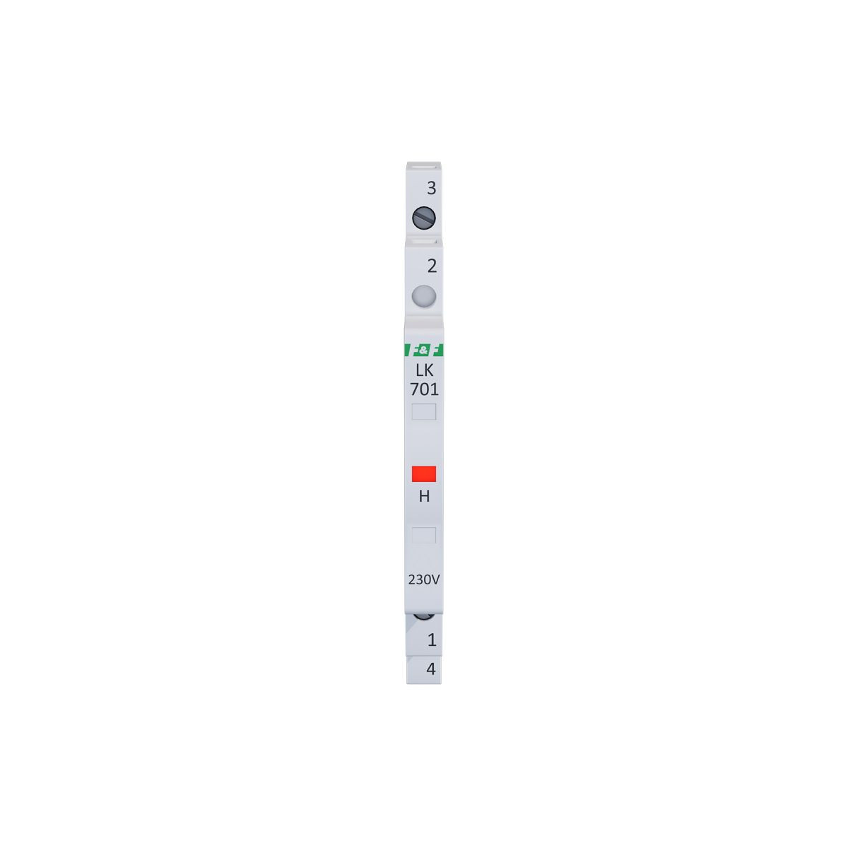 LK-701R 230 V Lampka kontrolna 1/3S 1xLED CZERWONA F&F