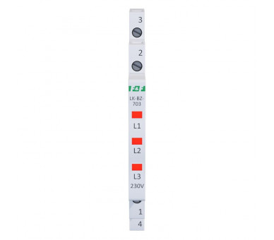 LK-BZ-703R 230 V Lampka kontrolna 1/3S 3xLED CZERWONA F&F