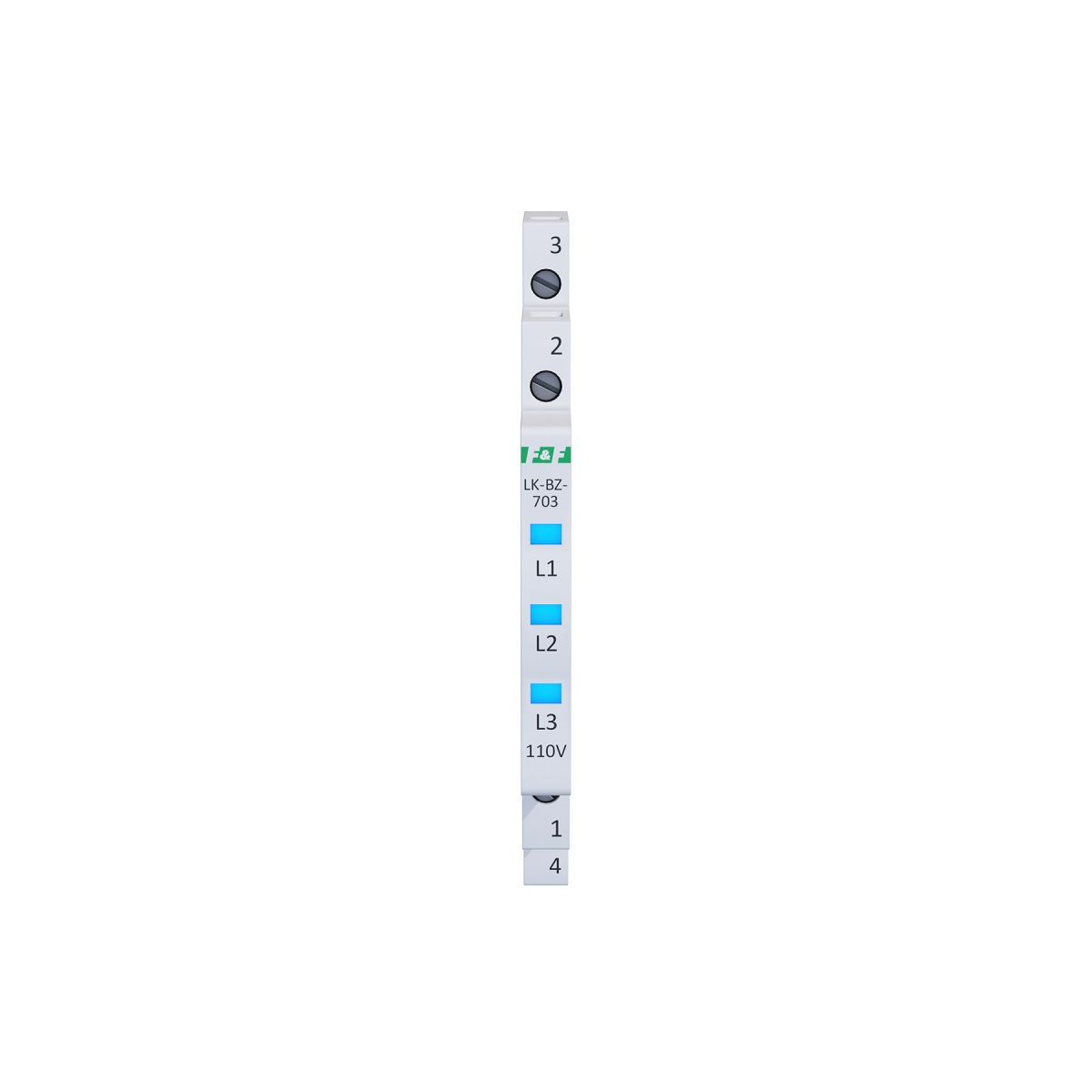 LK-BZ-703B-110 V Lampka kontrolna 1/3S 3xLED NIEBIESKA F&F