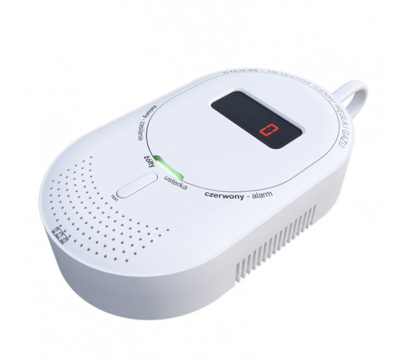 Detektor tlenku węgla i gazu 2w1 230V CTLG-08