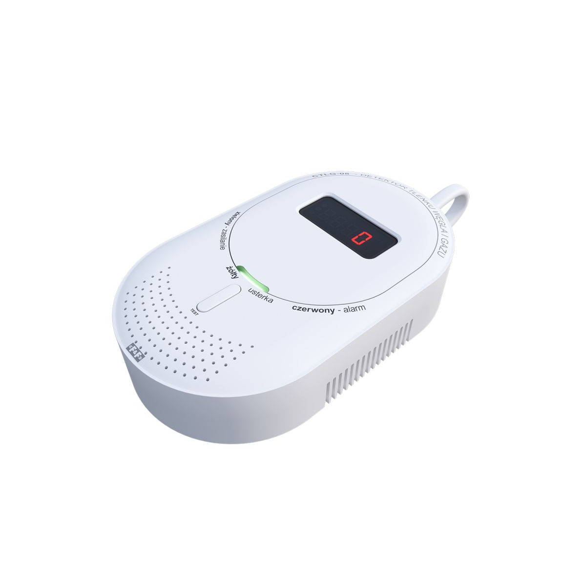 Detektor tlenku węgla i gazu 2w1 230V CTLG-08