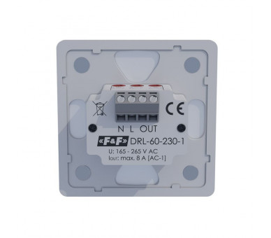 Laserowy czujnik odległości DRL-60-230-1 Biały, do puszki ø60 czujnik ruchu F&F