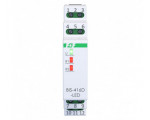 Przekaźnik bistabilny 2 kanałowy on/off, 230V, 2x10A InRush(120A/20ms), styki 2xNO, 1S, DIN F&F BIS-416D-LED