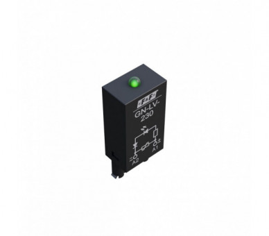 Moduł przeciwprzepięciowy z diodą LED do przekaźników z cewką 230V AC F&F GN-LV-230