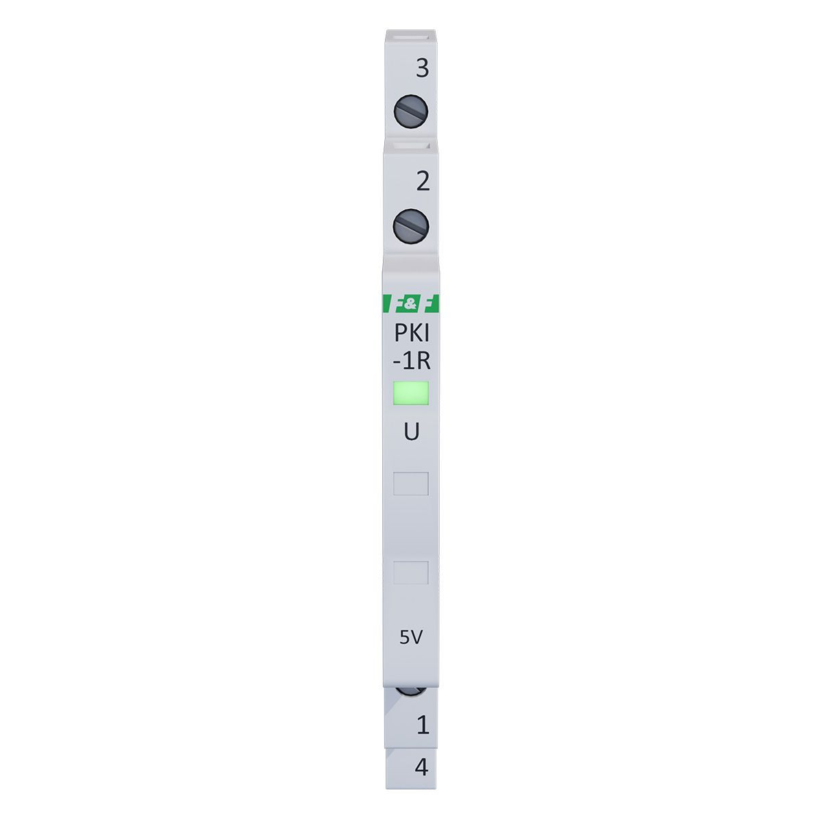 Przekaźnik interfejsowy, styk rozwierny, 5 V DC, 1/3S, TH-35 F&F PKI-1R-5V