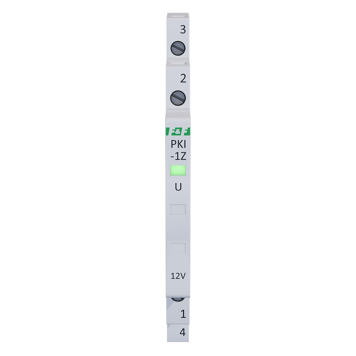 Przekaźnik interfejsowy, styk zwierny, 12 V AC/DC, 1/3S, TH-35 F&F PKI-1Z-12V