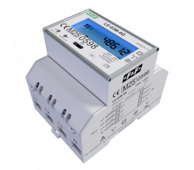 Trójfazowy licznik, czterokwadrantowy pomiar energii, pomiar bezpośredni do 100A, RS485 + Modbus RTU + DLT645-2007 F&F LE-03M-4Q
