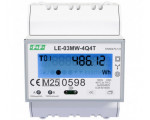 Trójfazowy licznik, czterokwadrantowy pomiar energii, obsługa 4-taryf TOU F&F LE-03MW-4Q4T