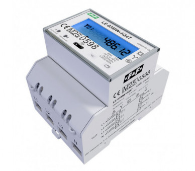 Trójfazowy licznik, czterokwadrantowy pomiar energii, obsługa 4-taryf TOU F&F LE-03MW-4Q4T
