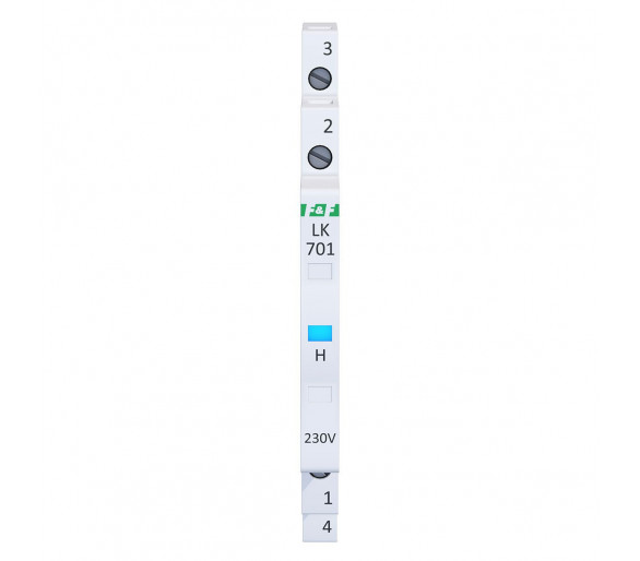 Lampka kontrolna zasilania 1/3S 1xLED NIEBIESKA F&F LK-701B