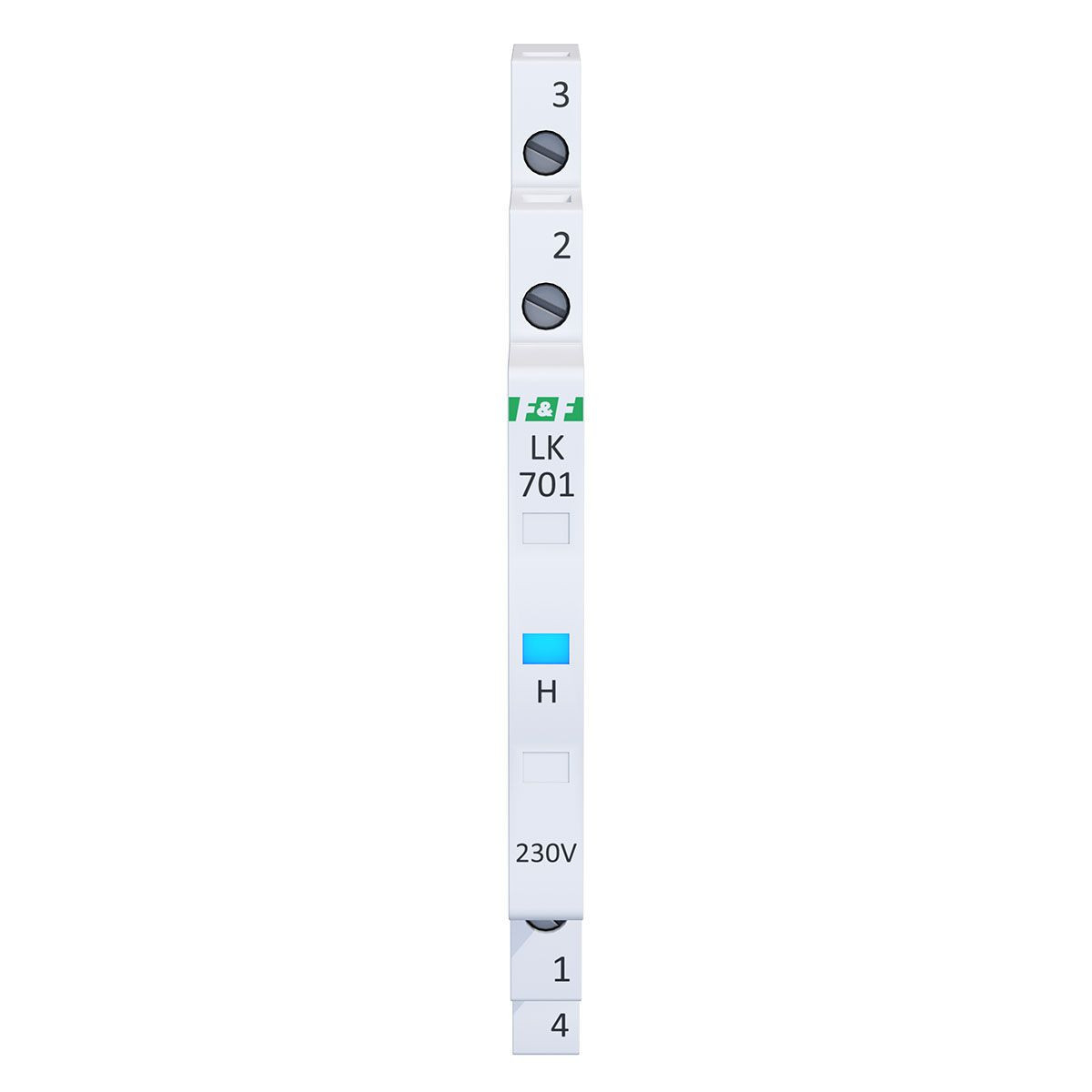 Lampka kontrolna zasilania 1/3S 1xLED NIEBIESKA F&F LK-701B
