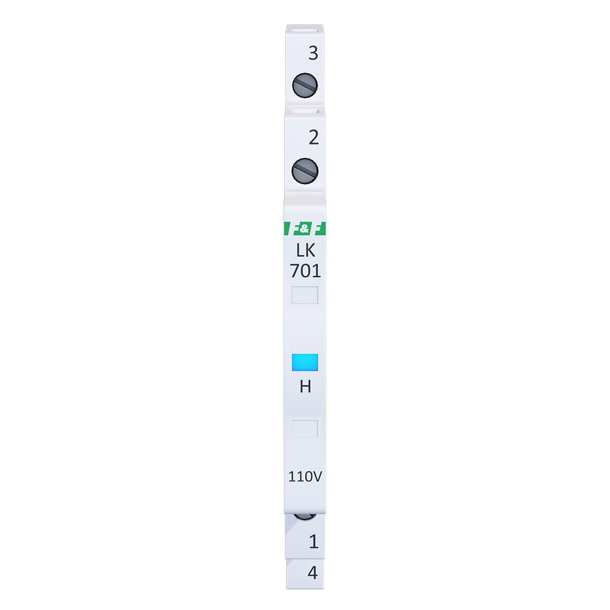 Lampka kontrolna zasilania 1/3S 110V AC/DC 1xLED NIEBIESKA F&F LK-701B-110V