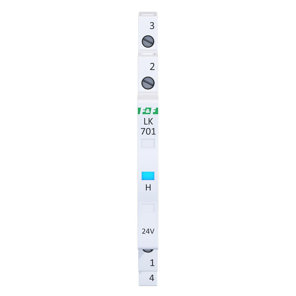 Lampka kontrolna zasilania 1/3S 12÷60V DC, 12÷48V AC 1xLED NIEBIESKA F&F LK-701B-24V