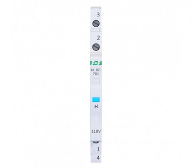 Lampka kontrolna zasilania 110V z zabezpieczeniem 1/3S 1xLED NIEBIESKA F&F LK-BZ-701B-110