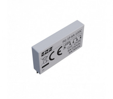 Przekaźnik interfejsowy 1xNO/NC, 6A/250V AC lub 6A/30V DC, napięcie zasilania cewki 12V DC F&F PG-1P-6A-12DC
