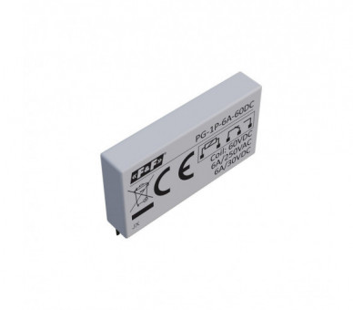 Przekaźnik interfejsowy 1xNO/NC, 6A/250V AC lub 6A/60V DC, napięcie zasilania cewki 60V DC F&F PG-1P-6A-60DC