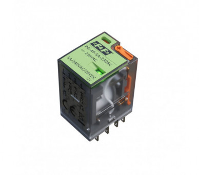 Przekaźnik interfejsowy 4xNO/NC, obciążalność (na kanał) 5A/240V AC lub 12A/28V DC, napięcie zasilania cewki 230V AC F&F PG-4P-5A-230AC