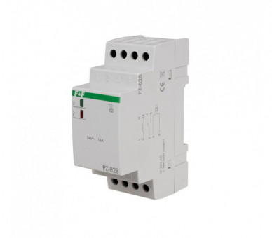 Przekaźnik przelania do kontroli poziomu cieczy lub wykrywania cieczy, jednostanowy, 24V AC F&F PZ-828-24V