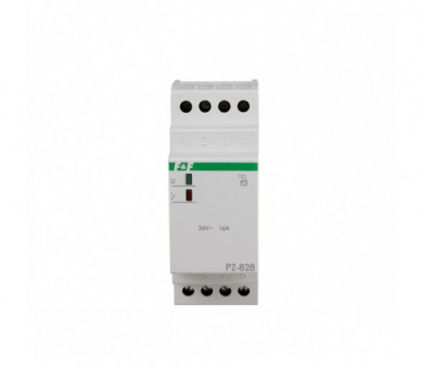 Przekaźnik przelania do kontroli poziomu cieczy lub wykrywania cieczy, jednostanowy, 24V AC F&F PZ-828-24V