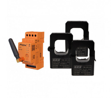 Monitor energii elektrycznej WI-FI 3F+N, FOX ENERGY 3, WI-MEF3 400A F&F WI-MEF-3-400