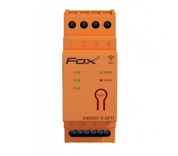 Monitor energii elektrycznej z wbudowaną anteną wewnętrzną WI-FI 3F+N F&F WI-MEF-3-OPTI-400