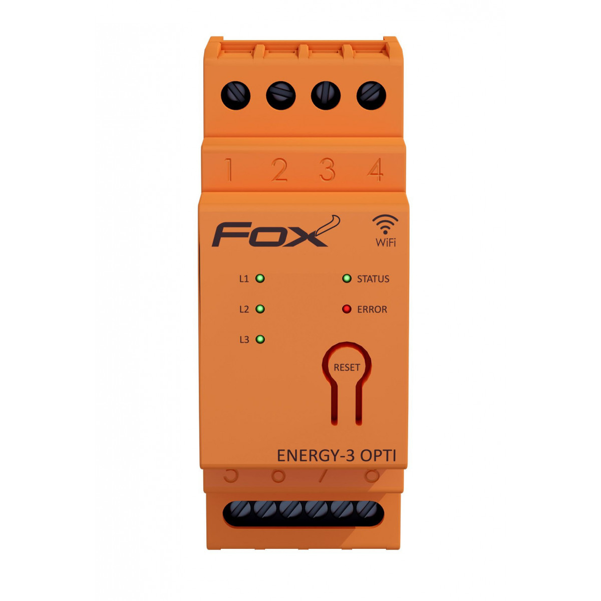 Monitor energii elektrycznej z wbudowaną anteną wewnętrzną WI-FI 3F+N F&F WI-MEF-3-OPTI-400