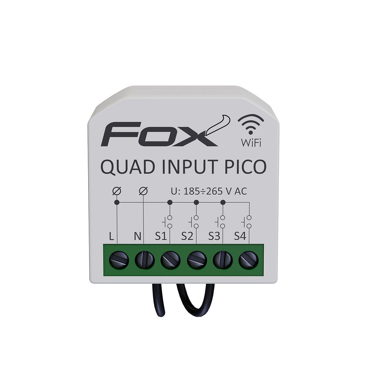 FOX Miniaturowy 4-kanałowy nadajnik WiFi do montażu PDT, Quad Input Pico F&F WI-S4-PICO