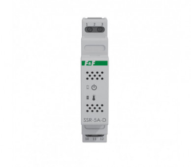 Przekaźnik półprzewodnikowy 12/24V AC/DC 5A, sterowania odbiornikami zasilanymi 230V AC, montaż DIN F&F SSR-5A-D